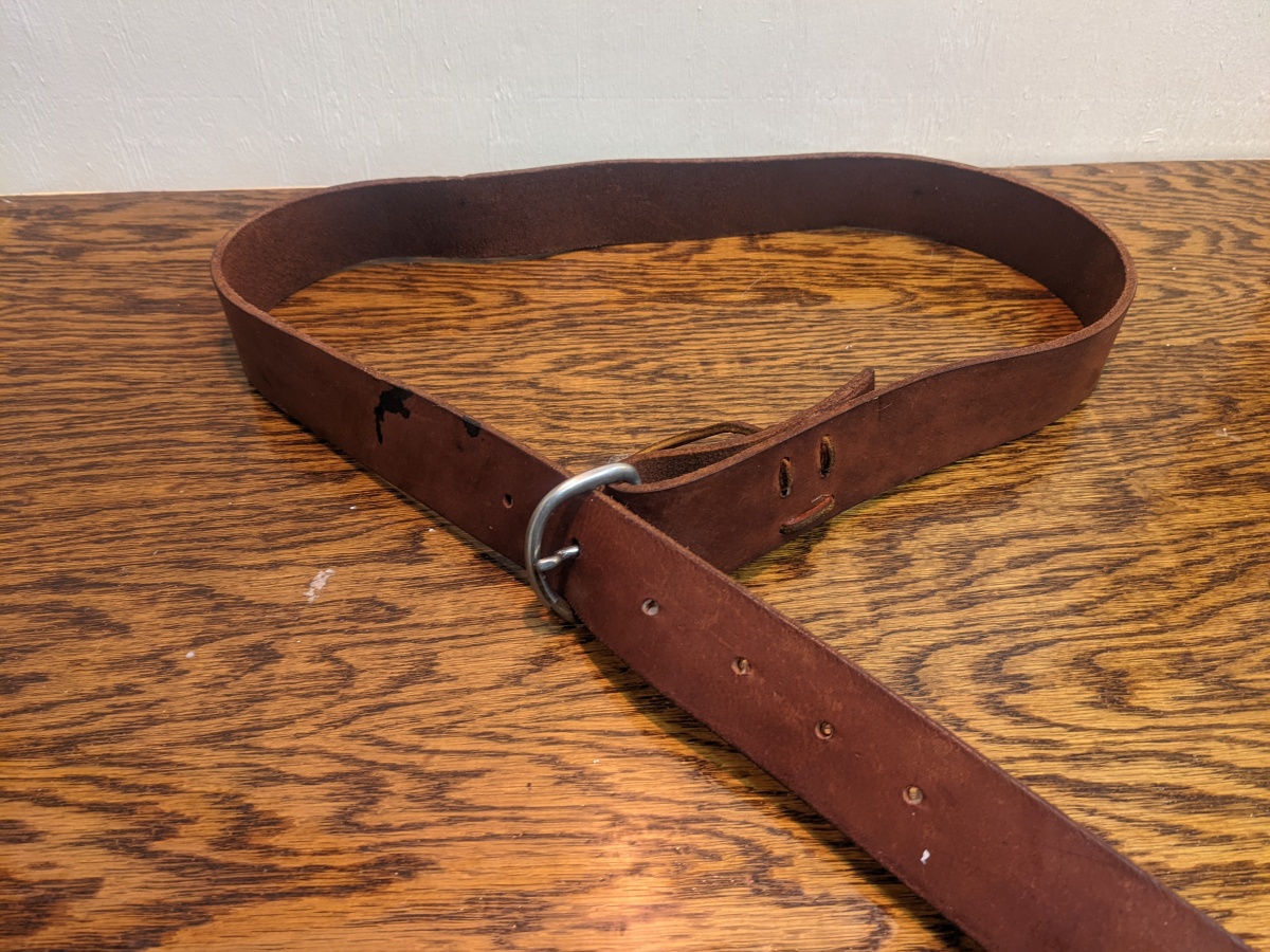 Simple Wide Belt with Modern Buckle